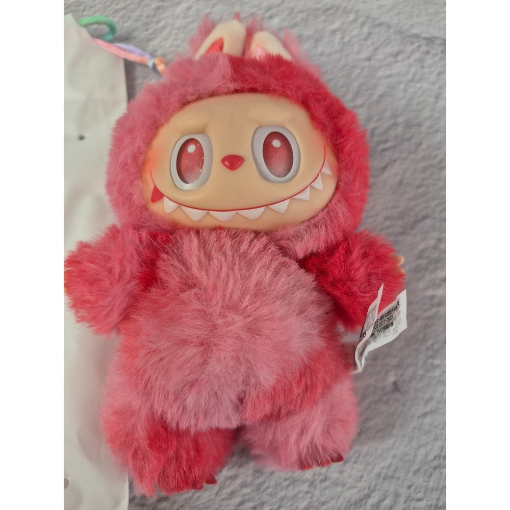 Pop Mart Labubu The Monsters Big Into Energy Pink Plush Pendant Kasing Lung Bag - Picture 6 of 16